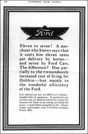 1912 Ford Auto Advertising